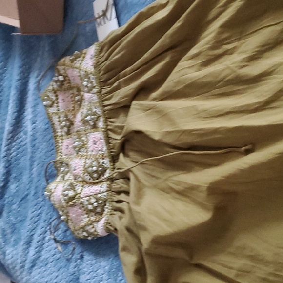 Zara MIXED BEADED CROCHET DRESS - Picture 5 of 6